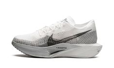 Nike ZoomX Vaporfly Next% 3 DV4129 100 White Running Shoes With Abzorb Midsole, Dynamic White Running Shoes With Round Toe, Dynamic White Round Toe Running Shoes, Stadium Goods, Grey Nikes, Grey Shoes, Size 13, Grey And White, Nike Shoes