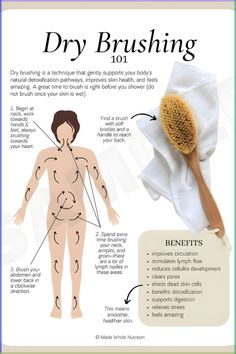 Discover the benefits of dry brushing with our Dry Brushing 101 guide! This simple health hack exfoliates your skin, boosts circulation, and helps detoxify your body. Plus, it’s a great way to add a refreshing self-care ritual to your routine. Get ready to glow and feel your best with these easy tips for incorporating dry brushing into your life! Motivasi Diet, Scrub Corpo, Dry Body Brushing, Workout Stuff, Lymph Nodes, Summer Dresses For Wedding Guest, Health Research, Skin Secrets, Improve Circulation