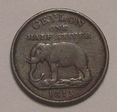 1815a1CEYLON. 1815 Half  Stuiver$50.00 Sell Old Coins, Ceylon Sri Lanka, Us Coins, Old Coins, Rare Coins, Sri Lanka, Quick Saves