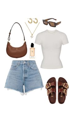 Pinterest Trends, Jean Short Outfits, Look Jean, Looks Country, Summer Shorts Outfits, Looks Party, Causual Outfits, Stylish Outfit, Baggy Pants