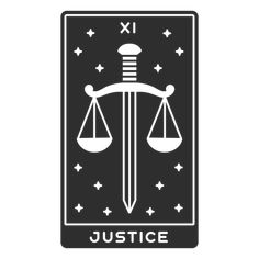 Tarot card justice cut out PNG Design Justice Graphic Design, Tarot Card Justice, Justice Tarot, Tarot Card Tattoo, Card Tattoo, Tattoo Inspo