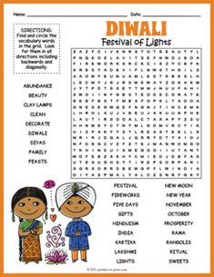 the festival of lights worksheet for kids to learn how to read and draw