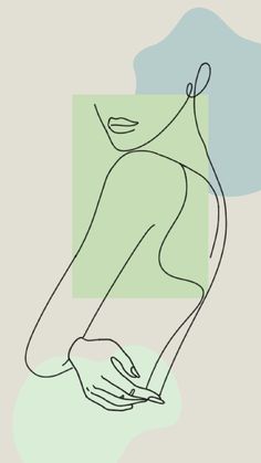 a line drawing of a woman's torso