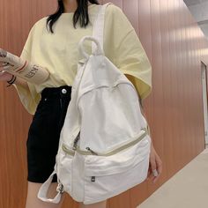 Main Material: nylon Lining Material: Polyester Vintage Backpacks, Laptop Rucksack, Y2k Clothes, Y2k Clothing, Y2k Outfits, Next Clothes, Vintage Canvas, Girl Backpacks, School Fashion