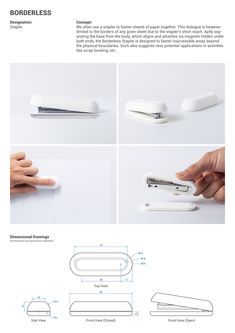 the instructions for how to use an electronic device with scissors and paper clips on it