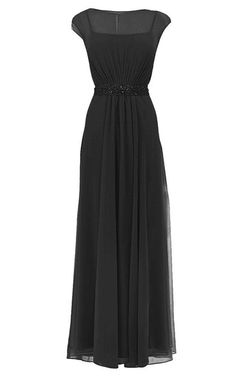 A-Line Bateau Short Sleeve Floor-length Chiffon with Beading and Pleats Embellished Chiffon Evening Dress For Prom, Embellished Chiffon Prom Evening Dress, Elegant Embellished Chiffon Mother Of The Bride Dress, Floor-length Embellished Chiffon Party Dress, Formal Embellished Chiffon Dress, Black Embellished Chiffon Evening Dress, Embellished Chiffon Dress, Elegant Embellished Chiffon Dress For Banquet, Elegant Fitted Embellished Chiffon Dress