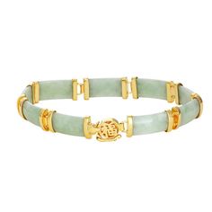 Green Jade Bracelet, Jade Bracelet, Jade Stone, Statement Bracelet, Green Jade, Jade Green, Gold Finish, Unique Style, Size 16