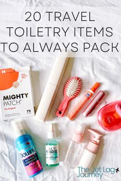 the contents of a travel toiletry items to always pack