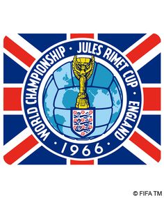 the official logo for the world cup in england, as well as an english flag