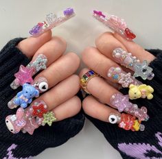 Nail Art For Beginners, Kawaii Nails, I Love Nails, Dream Nails, Funky Nails, Easy Nail Art, Best Acrylic Nails