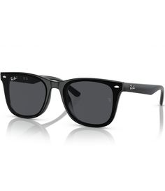 From Ray-Ban, the Men's RB442065-X 65mm Square Sunglasses feature:Propionate frameSquare shapeSolid lensRx ableNon-polarizedApprox. 65mm lens- 18mm bridge- 145mm templeImported. Men’s Fashion Glasses, Raybands Glasses Men, Rayban Wayfarer Men, Men’s Sunglasses, Ray Ban Sunglasses Mens, Wayfarer Men, Rayban Sunglasses Mens, Ray Bands, Eyeglass Frames For Men