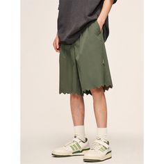 Sawtooth Cargo Shorts Material: 100% Polyester Size: S, M, L, XL Color: Khaki, Black, Apricot, Green Applicable Season: Spring, Summer Baggy Green Casual Shorts, Green Casual Short Leg Pants, Green Short Leg Casual Pants, Casual Green Short Leg Pants, Colorful Shorts, Shorts Men, Color Khaki, Mens Bottom, Cargo Shorts