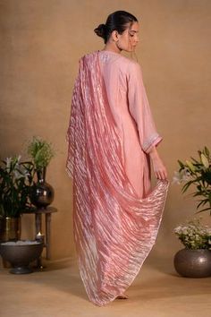 Shop for Pants and Pajamas Pink Chanderi Embroidered Kurta Set for Women Online at Aza Fashions Pink Tissue Silk Kurta With Traditional Drape, Pink Tissue Silk Kurta With Sheer Dupatta, Pink Raw Silk Kurta With Mirror Work, Pink Tissue Silk Kurta With Resham Embroidery, Pink Chanderi Kurta With Sheer Dupatta, Pink Resham Embroidery Kurta In Tissue Silk, Pink Cotton Silk Dupatta With Gota Work, Designer Pink Tissue Silk Kurta, Pink Cotton Silk Kurta With Gota Work