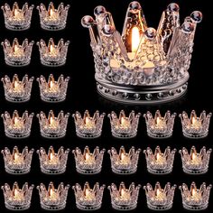 PRICES MAY VARY. Sufficient Quantity: you will receive 24 pieces of crown candle holders; The large quantity can satisfy your various decorating needs and replacement, and you can also share the enough amount with family members Suitable Size: decorative candle holders measure about 5.2 cm/ 2.05 inches in height, 7.5 cm/ 2.95 inches in open diameter, 5.6 cm/ 2.2 inches in bottom diameter, the proper size can fit for ordinary small candles, LED candles and so on Crown Design: glass candle holder Clear Votives, Votive Candle Stand, Restaurant Candles, Tables Centerpieces, Crown Candle Holder, Candle Holders Glass, Glass Crown, Candlestick Centerpiece, Glass Tealight Candle Holders