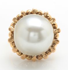 Natural 15.84 mm Freshwater Pearl Women Antique Ring Made in 14K Solid Yellow Gold ANTIQUE PEARL RING Suggested Retail Value $2,999.00 Freshwater Pearl Size are - 15.84 mm Stamped: 14k RING SIZE: 6.5 (FREE SIZING AVAILABLE) RING WEIGHT IS 7.4 gram Disclaimer: All weights, measurements and colors are approximate and may vary slightly from the listed dimensions or as seen in the image'' Timeless Jewelry With Fluted Bezel For Formal Occasions, Timeless Formal Jewelry With Fluted Bezel, Classic Cabochon Pearl Ring For Formal Occasions, Classic Formal Pearl Ring With Cabochon, Luxury Formal Jewelry With Fluted Bezel, Formal Oval Jewelry With Fluted Bezel, Formal Jewelry With Fluted Bezel, Gold Antique Ring, Antique Ring