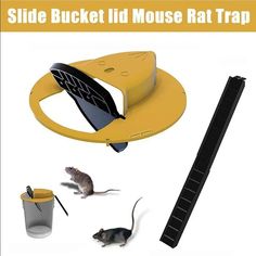 the side bucket lid mouse rat trap