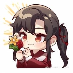 Heaven official's blessing Tgcf Audio Drama, San Lang Icon, Tgcf San Lang, Tgcf Stickers, Tgcf Chibi, Heavens Official Blessing, Audio Drama, Heaven Officials Blessing, Hua Cheng