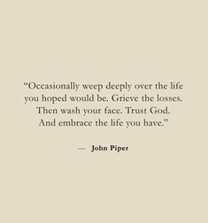 john piper quote on the side of a wall