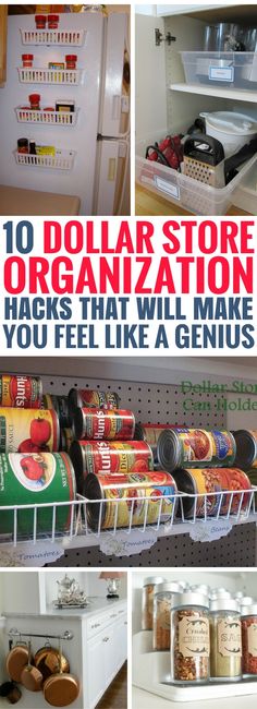 the top ten dollar store organization hacks that will make you feel like a genius