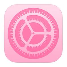 Pink Settings Icon, Pink Widget Icons, Settings Icon, Zestaw Ikon