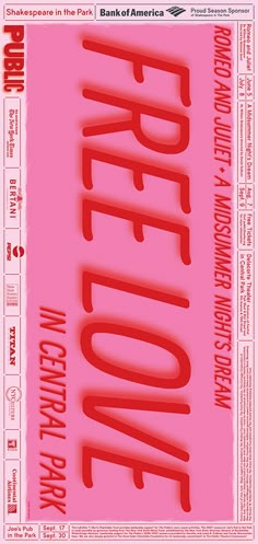 a pink ticket with red lettering on the front and back of it that says, before you