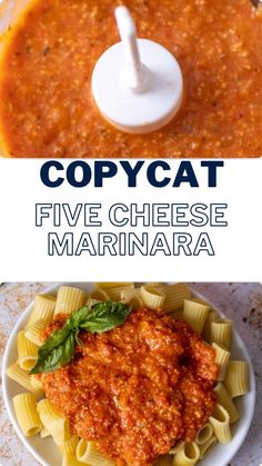 copycat five cheese marinara is the best way to make pasta and sauces