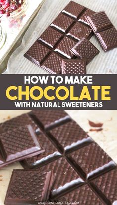 how to make chocolate with natural sweeteners