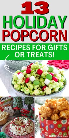 holiday popcorn recipes for gifts or treats