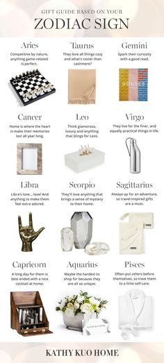 Best Gift Ideas For Every Zodiac Sign by Kathy Kuo Home Designer Coffee Table Books, Designer Coffee Table, Aries And Gemini, Designer Coffee, Libra Love, Scented Candles Luxury, Him Gifts