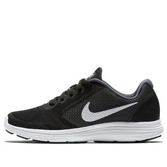 Nike Revolution 3 GS 'Dark Grey' Dark Grey/White-Black 819413-001 Nike Revolution 3, Marathon Running Shoes, Marathon Running, Round Toe Heels, Running Shoes Sneakers, Kids Nike, Stylish Sneakers, Grey Fashion, Nike Free