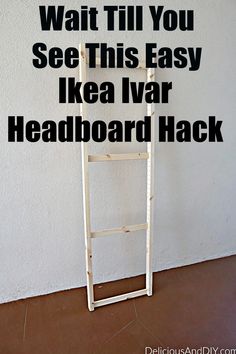 Learn how to make this quick and easy IKEA Ivar Headboard with this genius Ikea hack. This whole project costs only $12 but the results are stunning. #ikeahack #ikeaivar #homedecor #bohoheadboard #diy #headboardideas Ivar Headboard Hack, Diy Ikea Ivar, Ikea Mandal Headboard, Diy Storage Headboard, Diy King Size Headboard, Ikea Headboard Hack, Headboard Hack, Diy King Headboard, Ikea Headboard