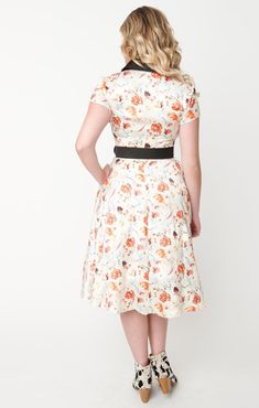 Imported100% PolyesterHand Wash, Hang DryUnlined, Button UpSide PocketsBelt IncludedFaux Chest & Front PocketsMaterial Has No StretchSwing Dresses1950sModel Pictured Wearing Size S; S Length 44“Model Info: Height: 5’8”, Waist: 26”, Hips: 36”, Bust: 34”Swing Dresses1950s White Belted Dress For Garden Party, Vintage White Fitted Dress With Short Sleeves, Classic Cream Dress With Button Closure, 1950s Style Cream Vintage Dress, 1950s Style Knee-length Dress With Button Closure, 1950s Style White Dress For Garden Party, Vintage Style White Dress For Garden Party, White Retro Dress With Button Closure, Cream Knee-length Dress With Button Closure