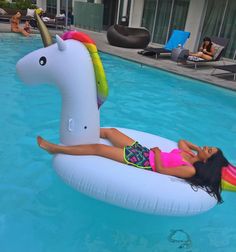 Unicorn floating on a unicorn Lizzza Koshy, Unicorn Float, Percabeth