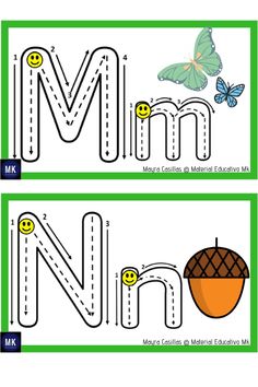 the letter m is for minin and an image of a butterfly