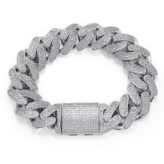 PRICES MAY VARY. Materials - iced out Cuban link bracelet are electroplated 6 times 18K gold/ white gold/ over superior brass, resisting tarnishing, especially it wouldn't turn your skin green High Quality - Miami Cuban link bracelet is full of 5A + cubic zirconia gemstones provided by top jewelers, which makes the chain shine from all angles. Size -The cuban link width: 15 mm; Length: 7 inches and 8 inches with Iced Out Box Clasp Best accessories - this iced out chain can be given to your loved Rapper Makeup, Watches Bracelets, Halloween Birthdays, Carnival Parties, Music Concerts, Cuban Link Bracelet, Miami Cuban Link, Video Shoot, Miami Cuban