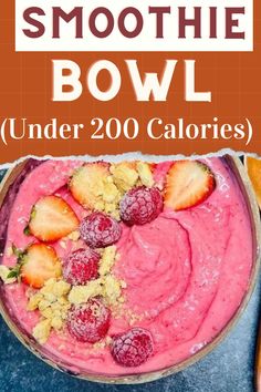 this smoothie bowl is loaded with fruit and yogurt for a healthy, nutritious snack