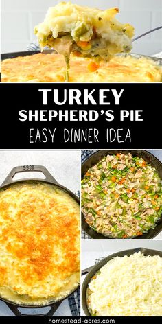 turkey shepherd's pie is an easy dinner idea