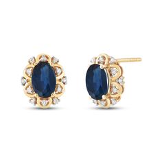 Sapphire Diamond Earrings, Vintage Inspired Earrings, Sapphire And Diamond Earrings, Blue Sapphire Diamond, Gold Price, Sapphire Stone, White Earrings, Accessories Jewelry Earrings, Precious Gemstones