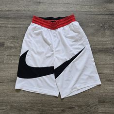 Nike Swoosh Dri-Fit Basketball White Shorts Mens Small. Brand New With Tags. Good Condition. Nike White Shorts For Sports Events, Nike White Athletic Shorts For Sports, Nike White Streetwear Shorts, White Nike Bottoms For Sports Events, Mens Mesh Shorts, Two Piece Shorts, Short Nike, Black Nike Shorts, Jordan Retro 11