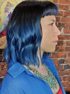 Black and Blue Hair Color Ideas For Trending Tresses