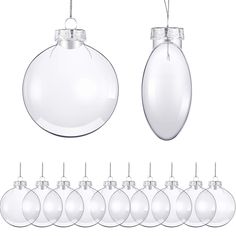 PRICES MAY VARY. Reliable Material: these Christmas tree hanging ornaments are made of PET and aluminum material, lightweight and beautiful, clear in appearance, safe and have toxic, serve long time What You Receive: you will receive 24 pieces of plastic ornaments in a bag, sufficient quantity to use and replace, each ornament measures approx. 3.15 x 3.15 x 1.6 inches, suitable size to use and decorate wherever you like Good Gifts Choice: these clear Christmas tree ornaments are nice gifts for m Disc Ornaments, Clear Plastic Ornaments, Light Bulb Ornaments, Ornaments Christmas Tree, Christmas Hanging, 15 Diy, Christmas Tree Decor, Christmas Store, Christmas Party Decorations