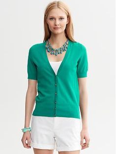 Short-Sleeve Cardigan