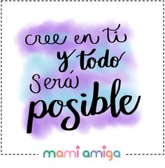 the words are written in spanish on a purple and blue background