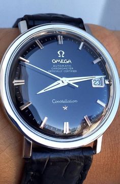 Omega Constellation - in style mens watches, best mens watches, mens watches all black Omega Automatic, Omega Constellation, Best Watches For Men, Vintage Omega, Stylish Watches, Classic Watches, Fine Watches, Luxury Watches For Men, Beautiful Watches