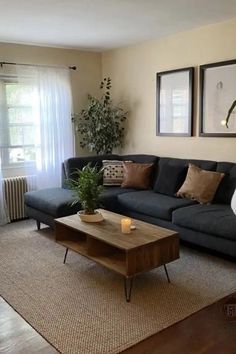 the living room is clean and ready for us to use in its new owner's home