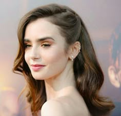 The Last Tycoon, Lily Collins Hair, ليلي كولينز, Guest Hair, Bridesmaid Hair Makeup, Side Hairstyles, Wedding Guest Hairstyles, Wedding Hair Inspiration