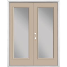 thermaic doors are shown with clear glass for both sides and sidelights on either side