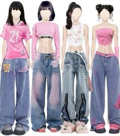 Kpop Idols Outfits, Ideas For Dark Brown Hair, Moon Outfit, Kpop Clothing, Y2k Fashion Outfit, Kpop Fits, Teen Trends, Performance Outfits