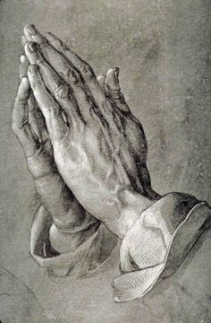 a drawing of two hands holding each other