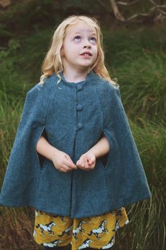 sew: Shetland Flannel Vintage Cape || Modern Handmade Toddler Cape Pattern Free, Fall Folk Poncho Cape, Diy Hooded Cape For Kids, Love For Myself, Kids Capes, Simple Cape Pattern Kids, Girls Cape, Childrens Clothing Patterns, Cape Designs